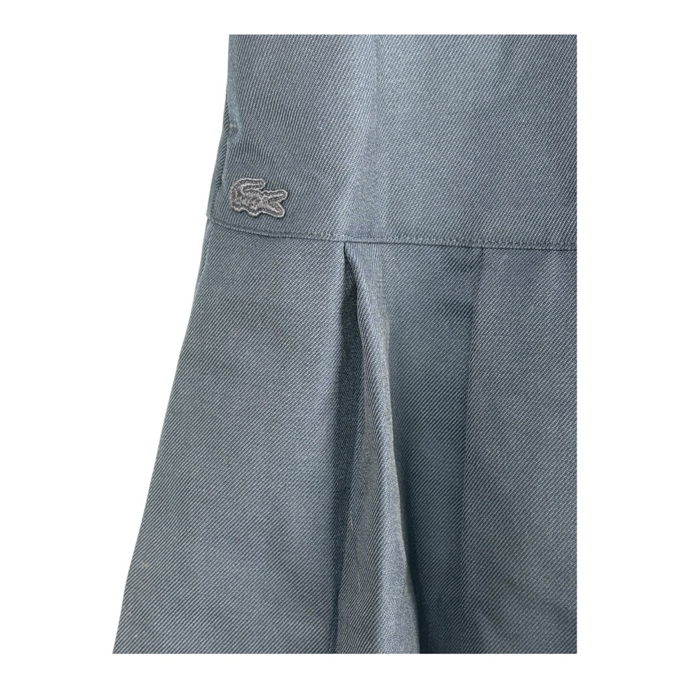 Lacoste Skirt Womens 10 Navy Blue Pleated Wool Blend Tennis Golf EU 42 Pockets - Picture 2 of 14